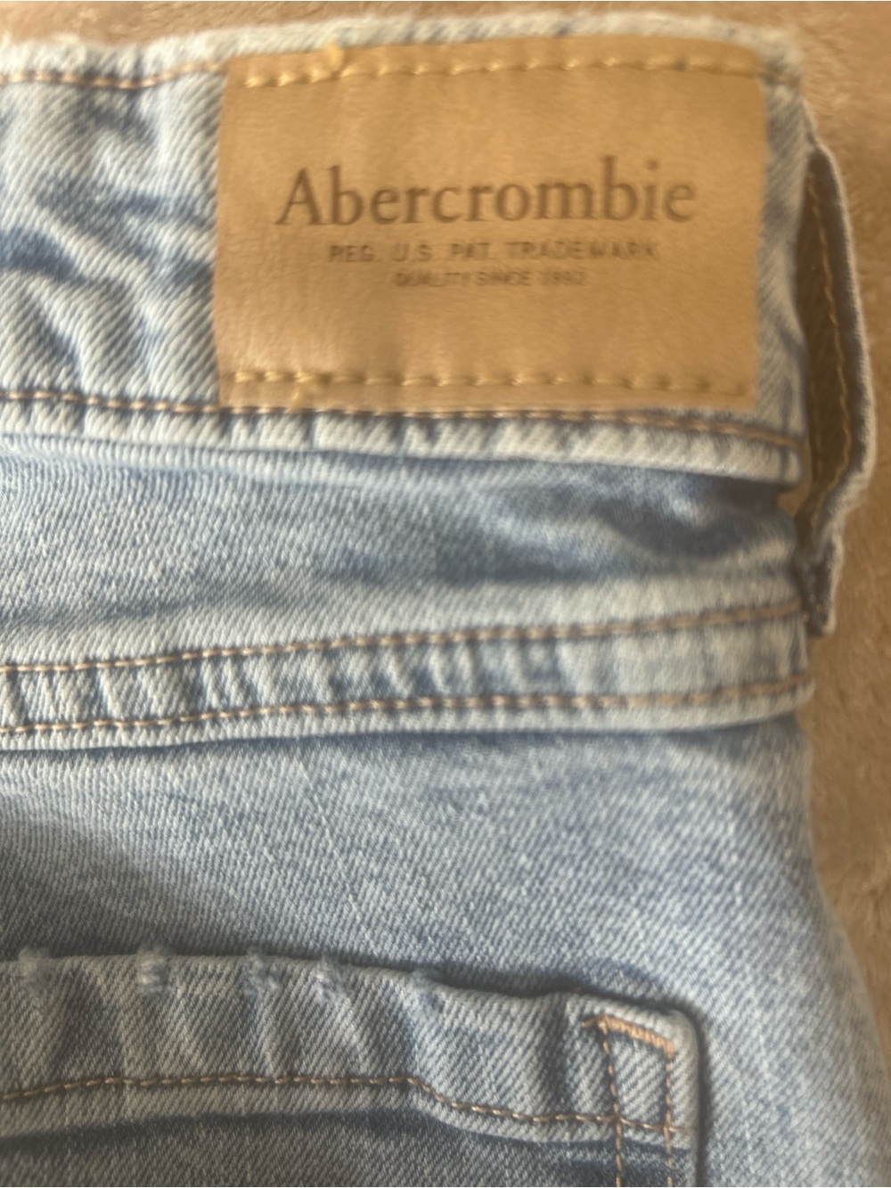 Abercrombie kids high rise wide leg jeans girl size 17/18 long blue baggy grunge - Picture 13 of 13